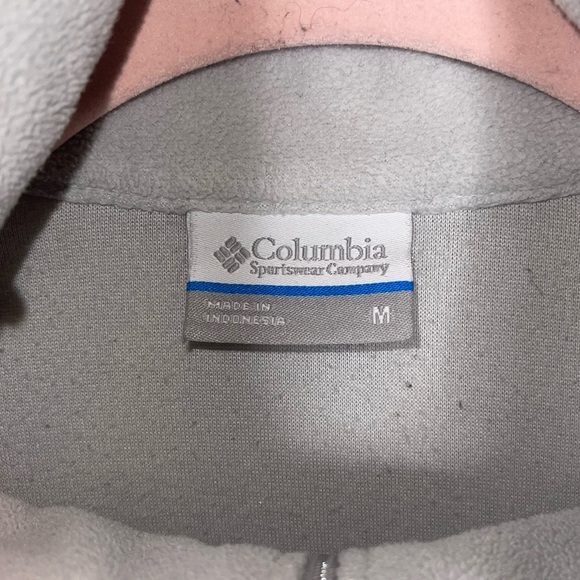 COLUMBIA Purple & Gray 1/4 Zip Pullover Fleece Jacket M - Picture 5 of 6